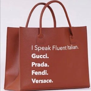 100% Vegan Leather
Bag - 17" x 12.5" x 6.5" | Inside Pocket - 9" x 6"